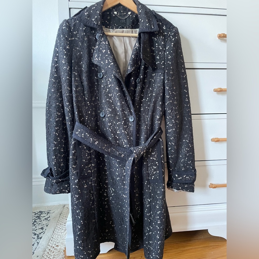 Banana Republic lace trench coat